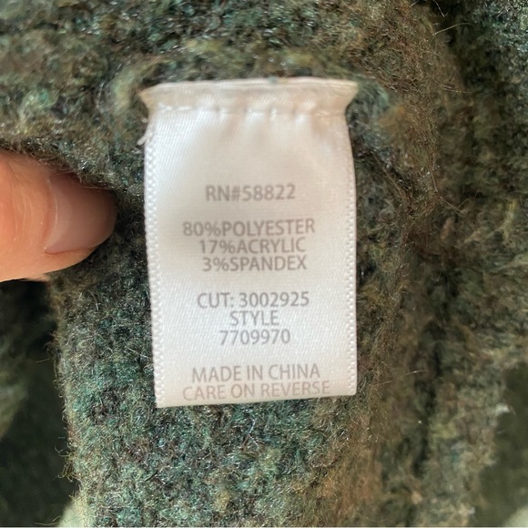 Max Studio women’s army green high neck sweater size XS - Picture 8 of 10
